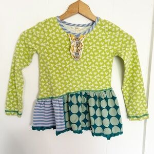 Matilda Jane Girls Patchwork Top Long‎ Sleeve Size 6
